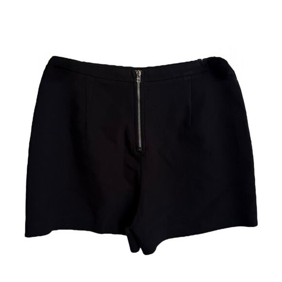 Abercrombie & Fitch Womens Skort Sz 2 Skirt Shorts Black Asymmetrical Diagonal - Picture 3 of 7
